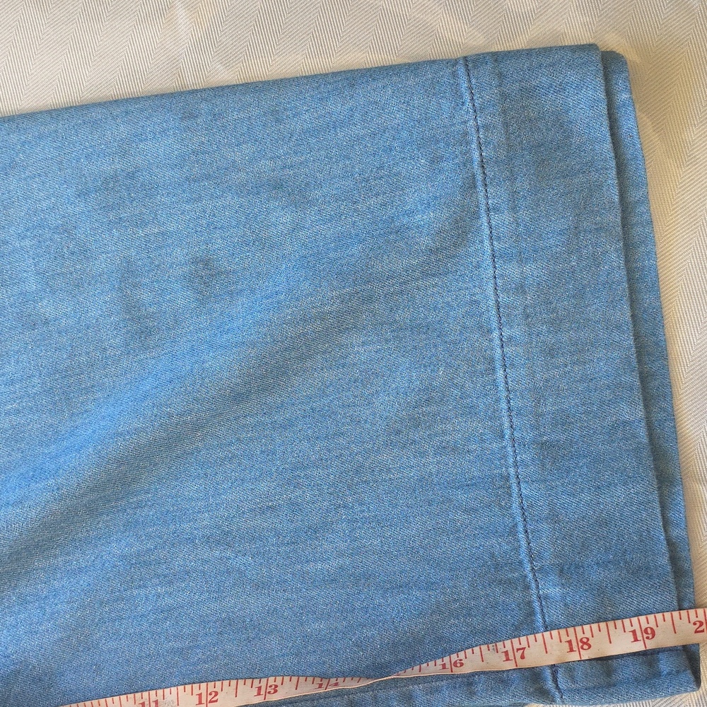 Madewell Cropped Wide-Leg Blue Pants - Picture 9 of 13